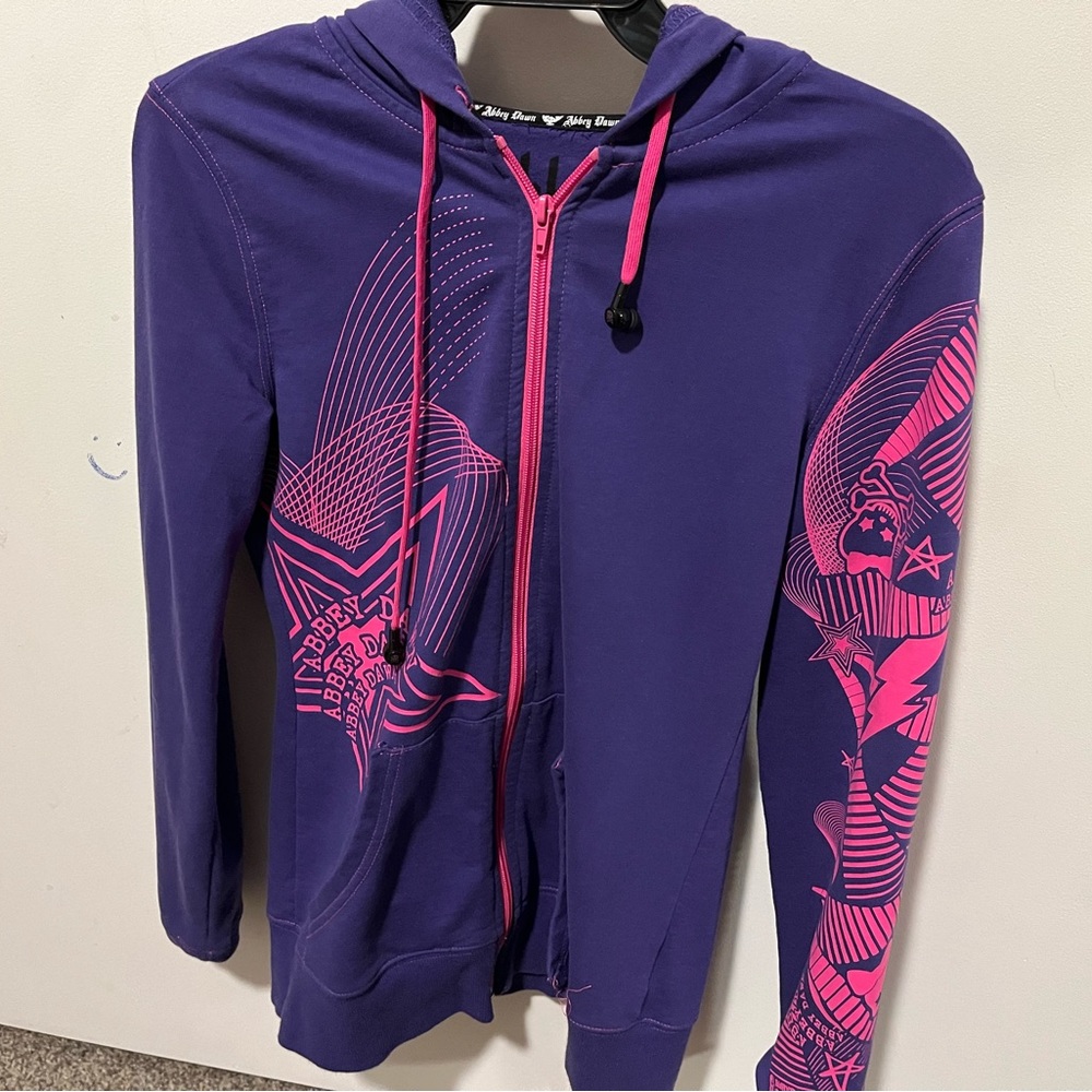 Abbey Dawn- Pink/Purple earphone sweater